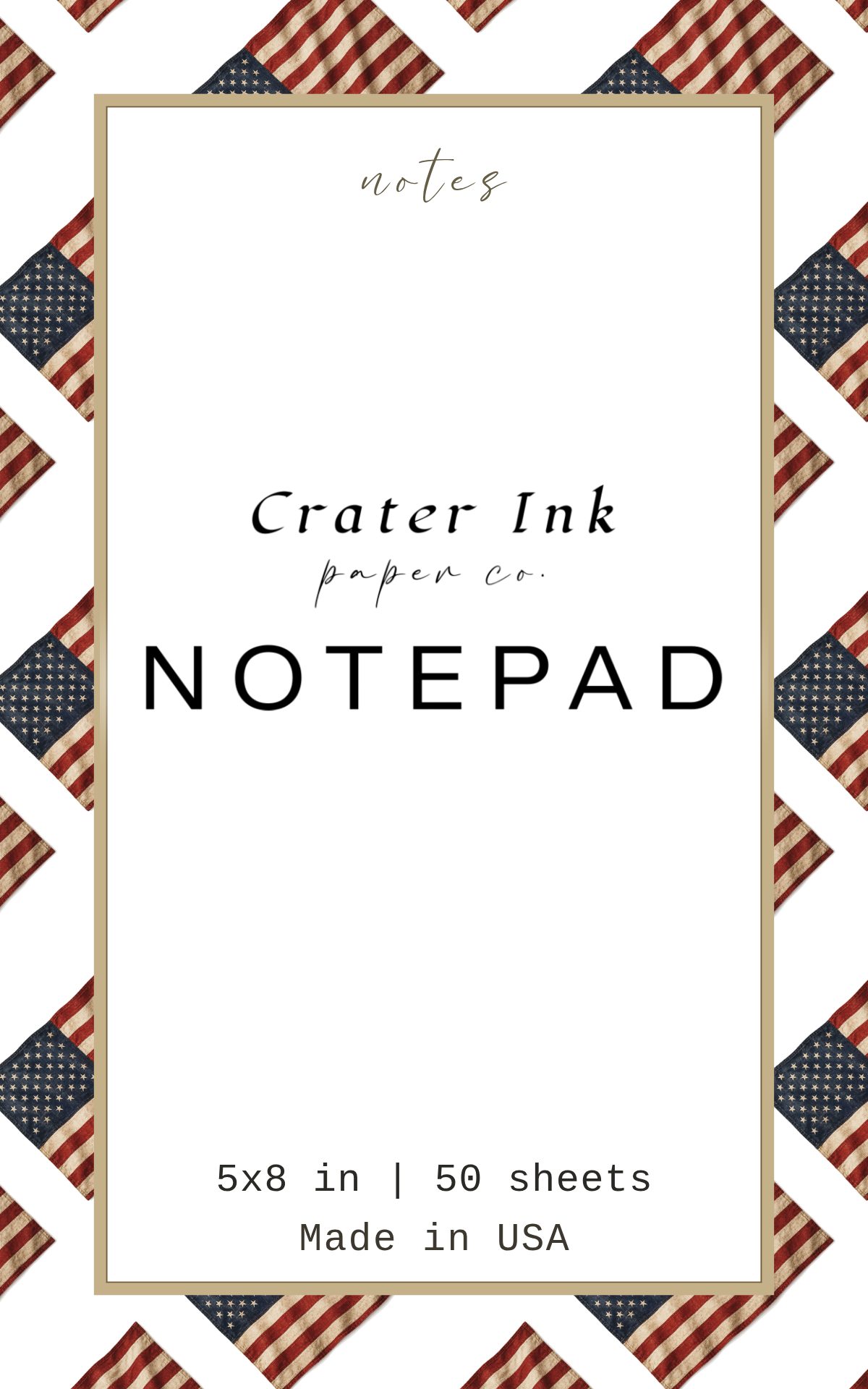 Flag Notepad — Patriotic Americana