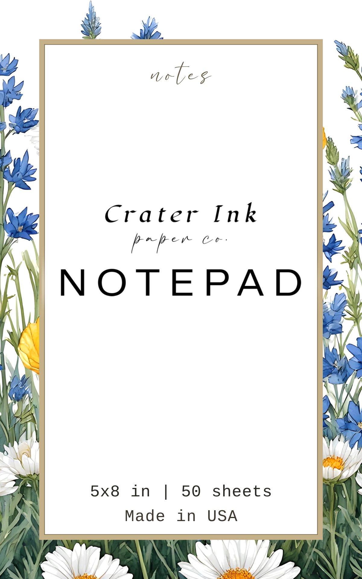Flora Notepad — Painterly Floral Watercolor